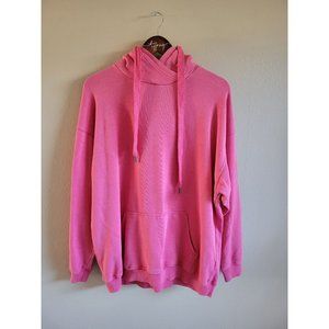 Aerie Pink Oversized Pullover Hoodie size Small